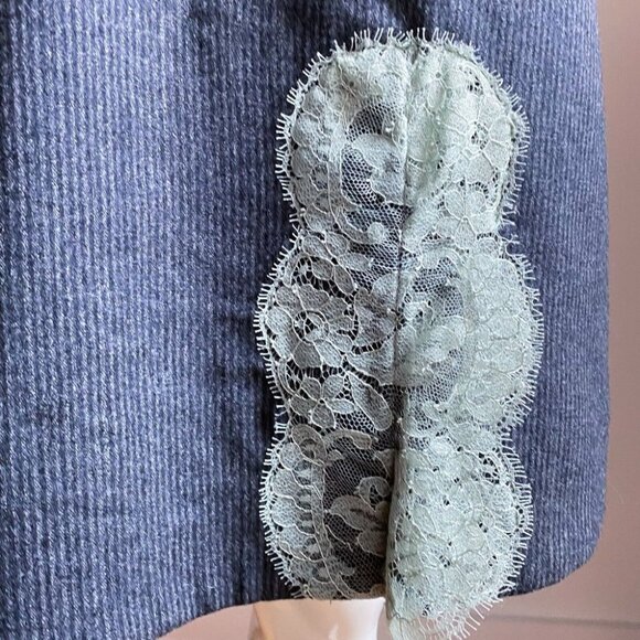 Carven Blue and White Mini Dress - Picture 7 of 10